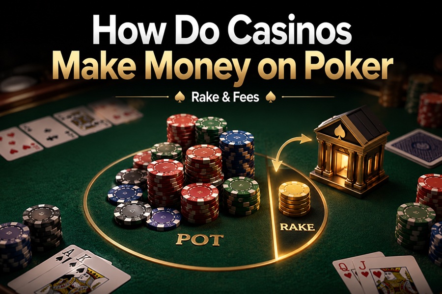 how do casinos make money on poker