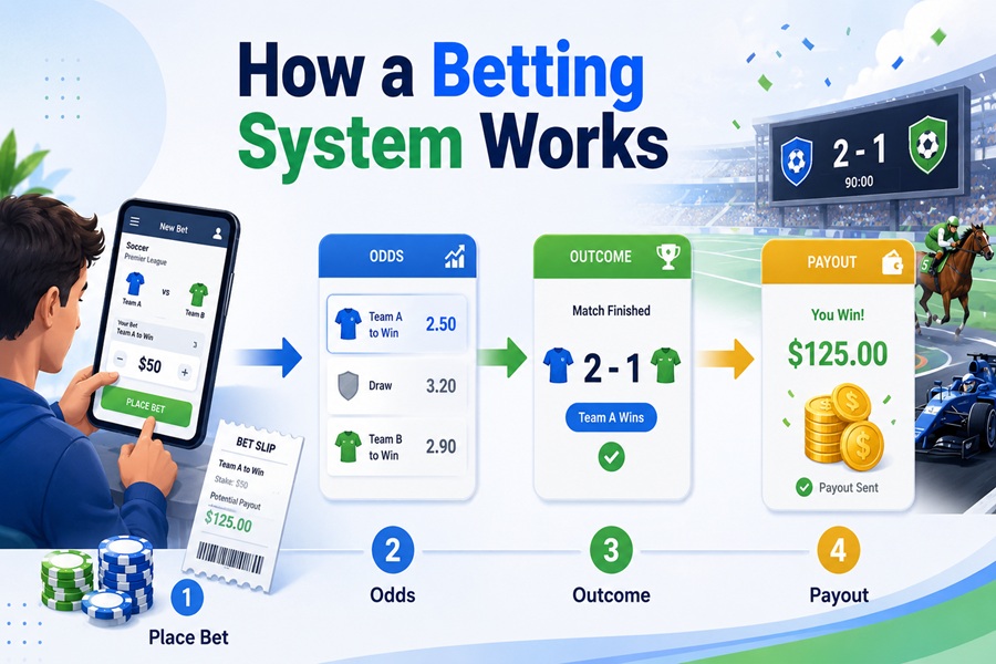 how does a betting system work