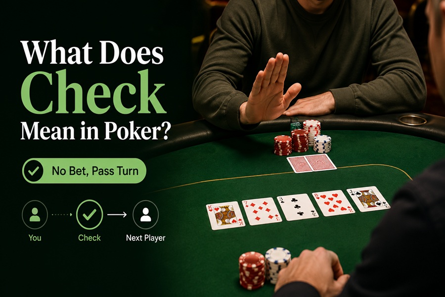 what does check mean in poker